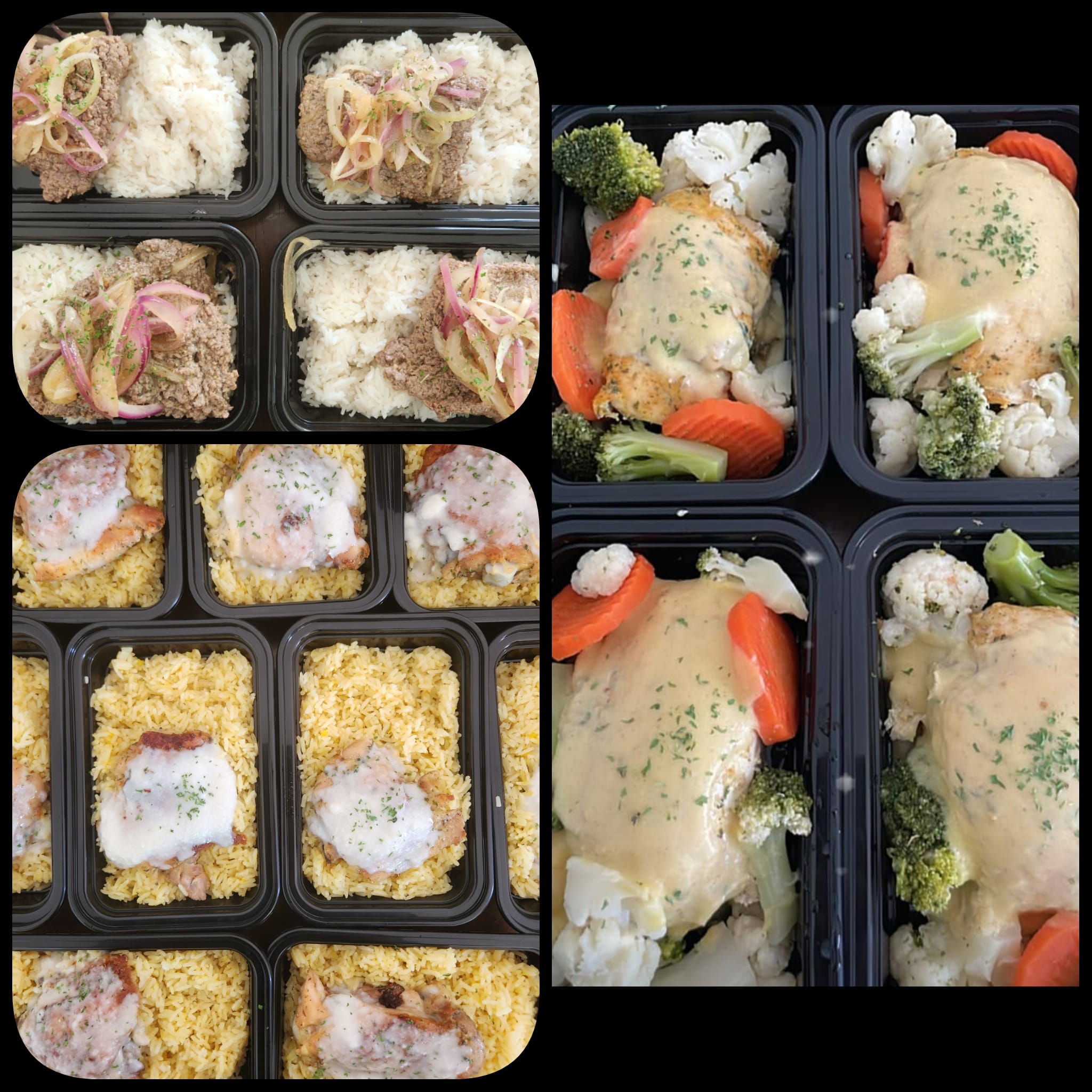 Pollo con vegetales y arroz — meal prep balanceado